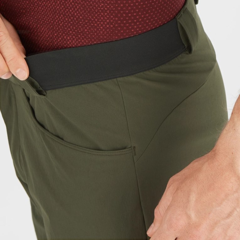 Olive Salomon Wayfarer Men's Shorts | IE ZY6251